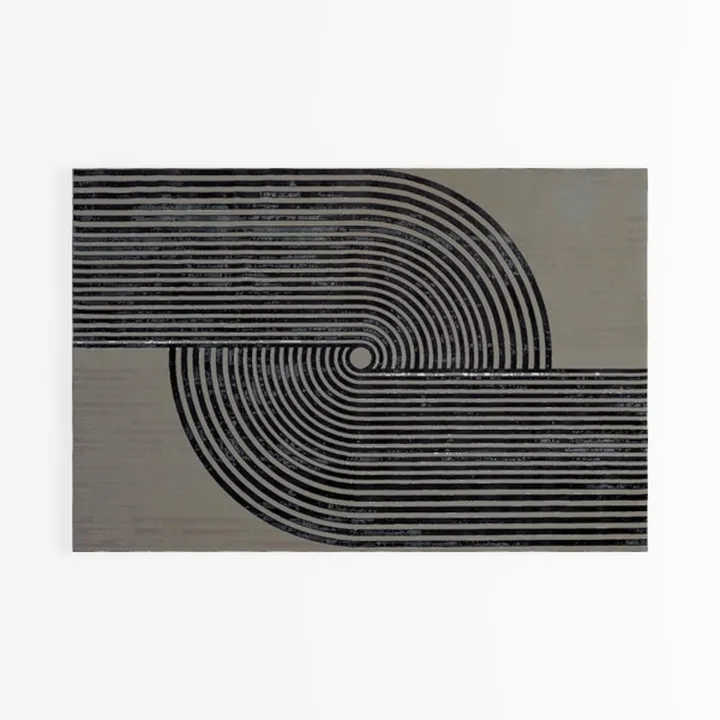LIVEBOX Boho Black Bathroom Rug 2 x 3 Washable