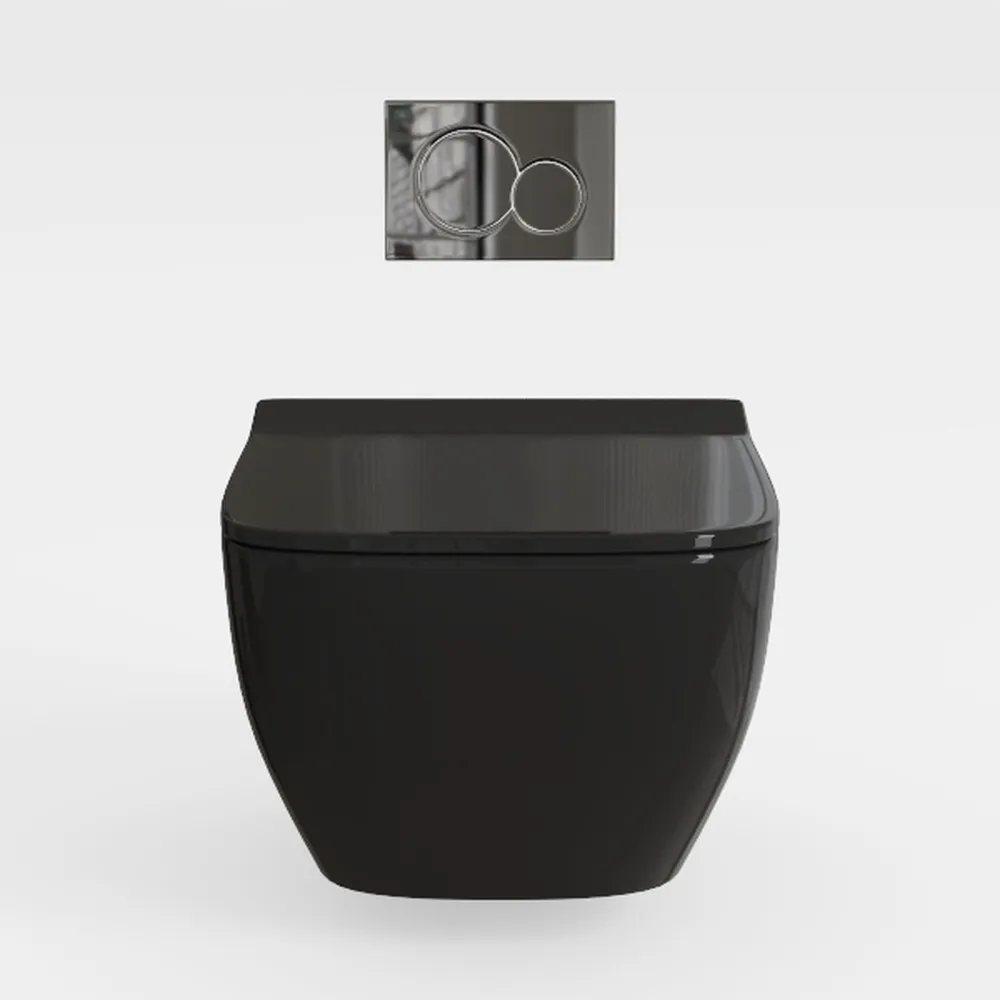 Homary Black Smart Toilet with Built-In Bidet