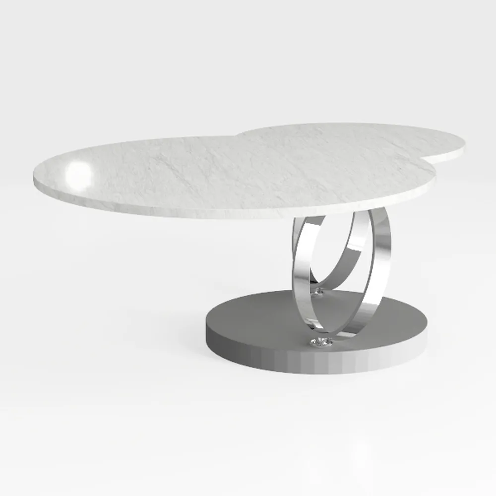 HomVent Dining Table Set, 70" Faux Marble Kitchen 