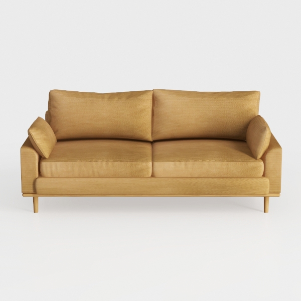 Get Set Style Sofa Couches, 86&quot; Loveseat Mid Centu