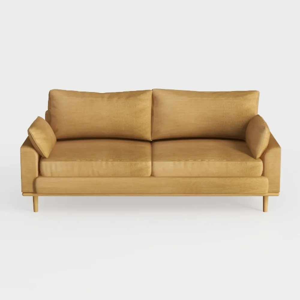 Get Set Style Sofa Couches, 86" Loveseat Mid Centu