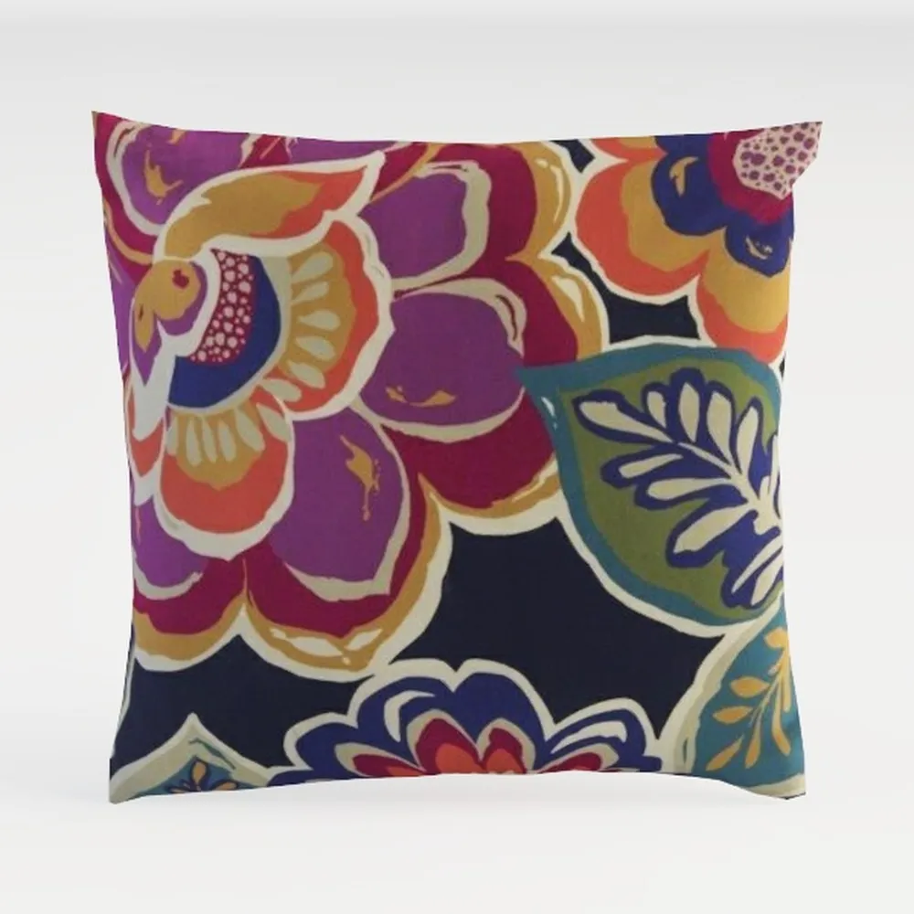 EKOBLA Watercolor Boho Burgundy Throw Pillow Cover