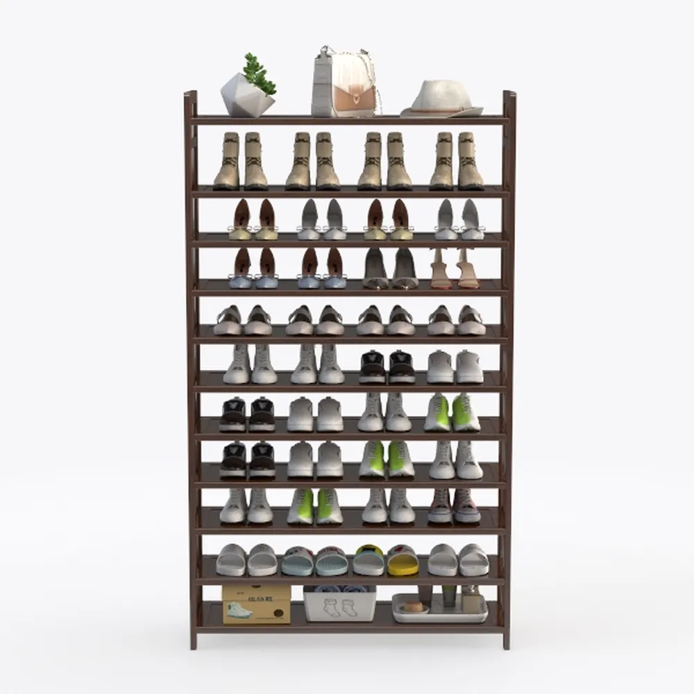 SONGMICS Shoe Rack, 12-Tier Shoe Organizer, Metal