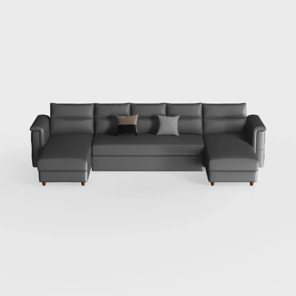 HONBAY Convertible Sectional Sofa U Shaped Couch 4