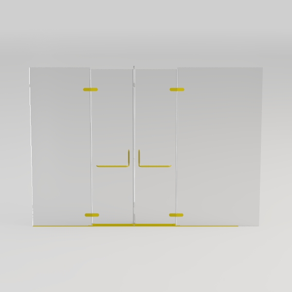 Bathroom Frameless Hinged Foldable Tub Door