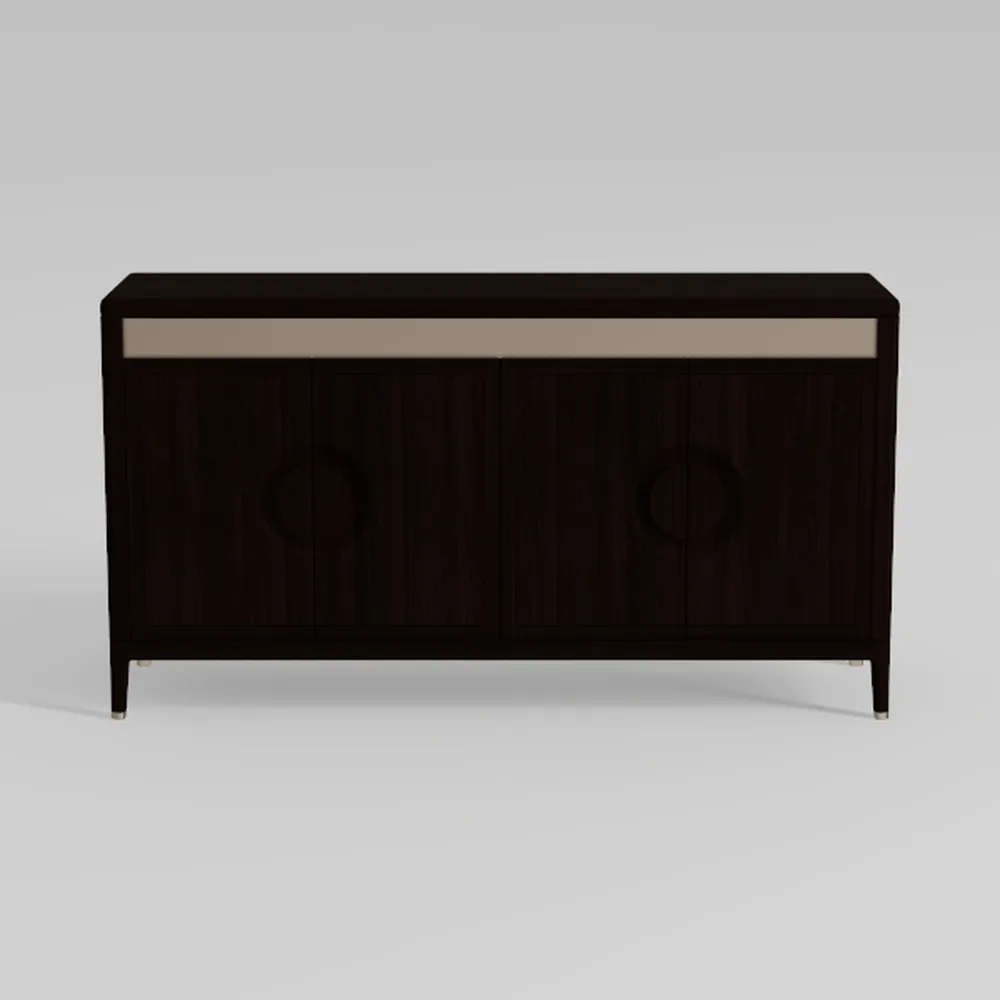 Costzon Wooden Sideboard with 2 Doors, Adjustable