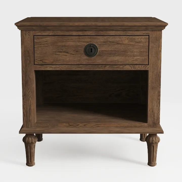 Victoria Nightstand – Reclaimed Grey Wood Bedside