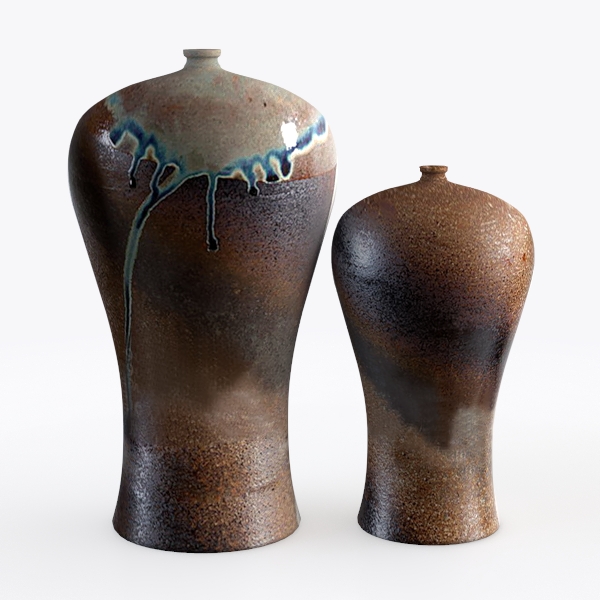 Vintage Rustic Ceramic Flower Vase, 16cm/6.29in