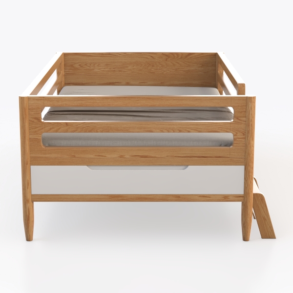 IKEA KURA Reversible Bed, 90x200 cm, White/Pine