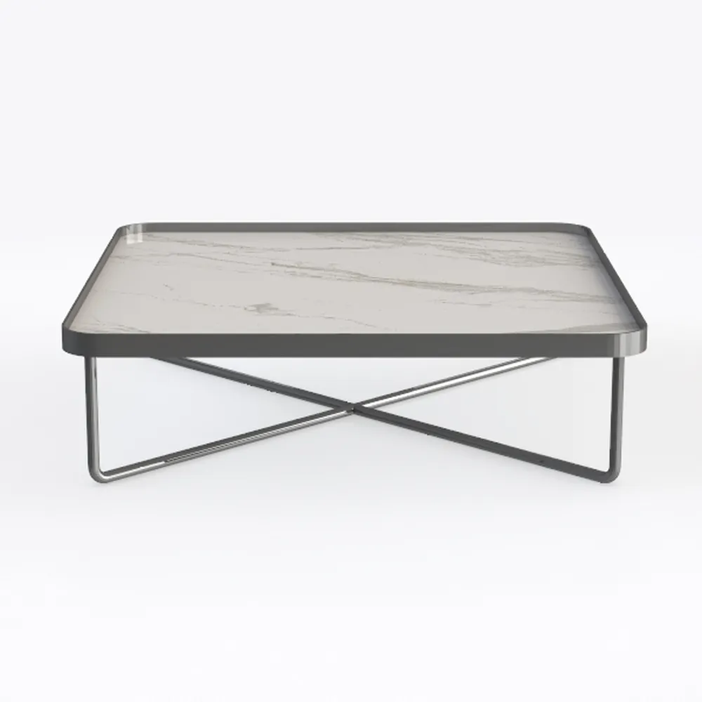 Glass Coffee Tables, Modern Center Square Coffee T