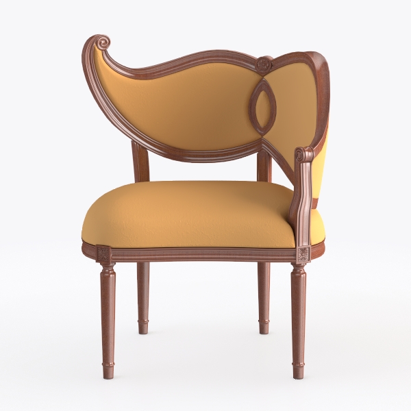 Deco 79 Polyester Living Room Accent Chair Curved 