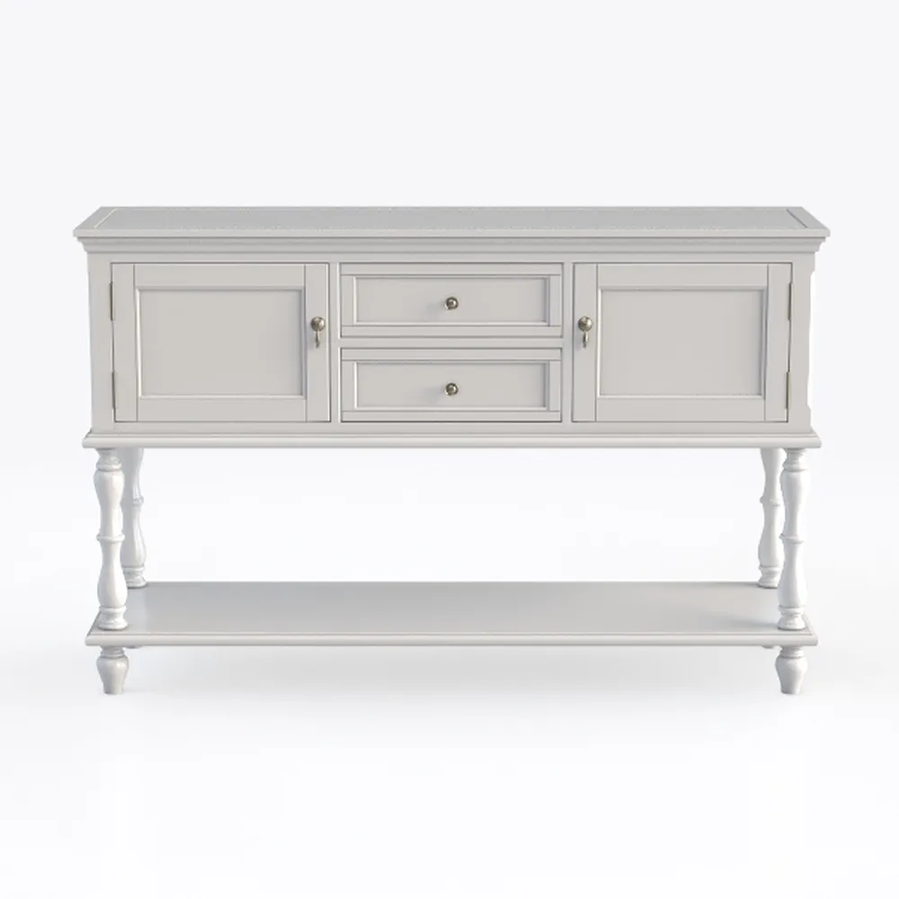 COSTWAY Buffet Sideboard, with 2 Wood Storage
