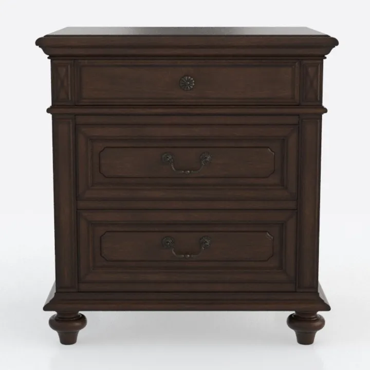 Poundex PDEX-F4926 Nightstand, Brown