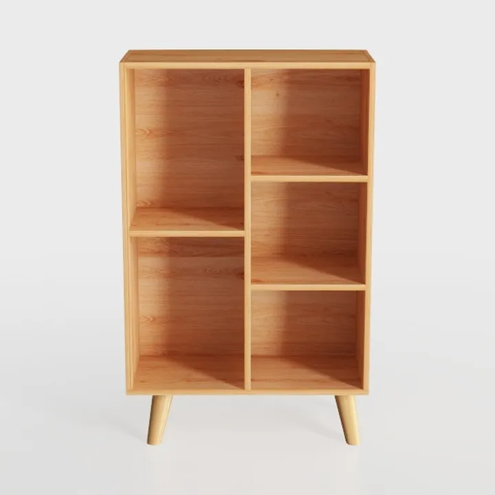 IOTXY Wooden Open Shelf Bookcase - 3-Tier Floor