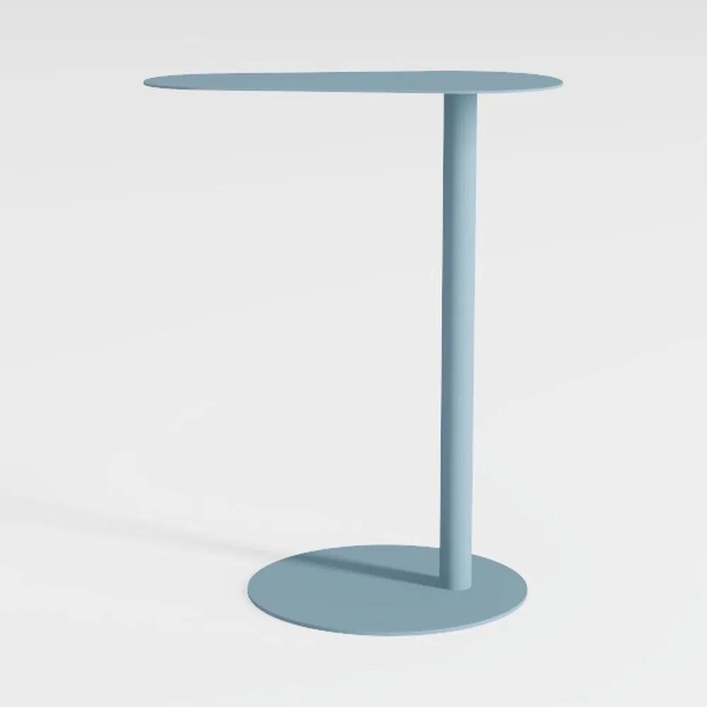 Modern C-Shaped Round Side Table for Living Room