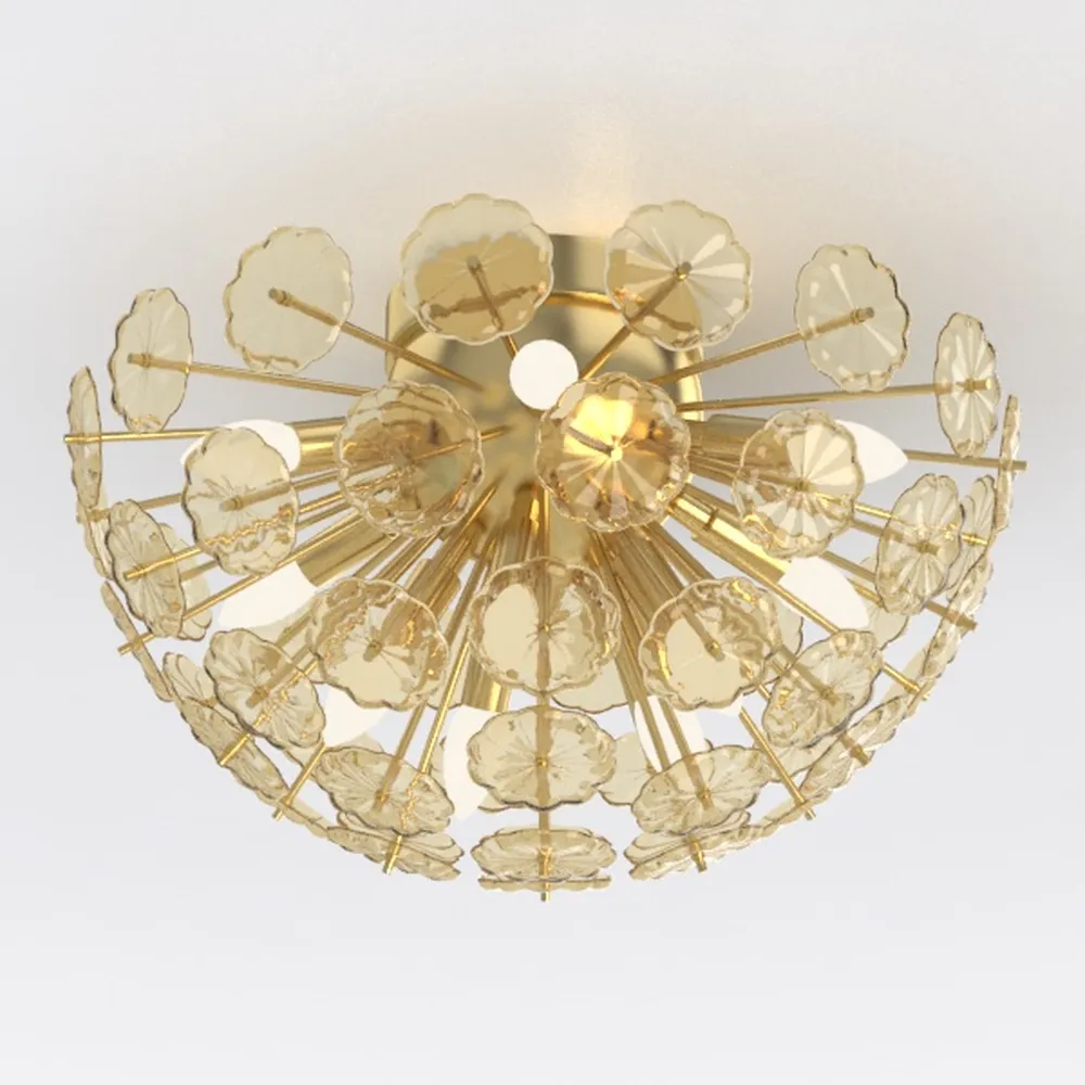 Tiffany Ceiling Light Fixture Green Wisteria