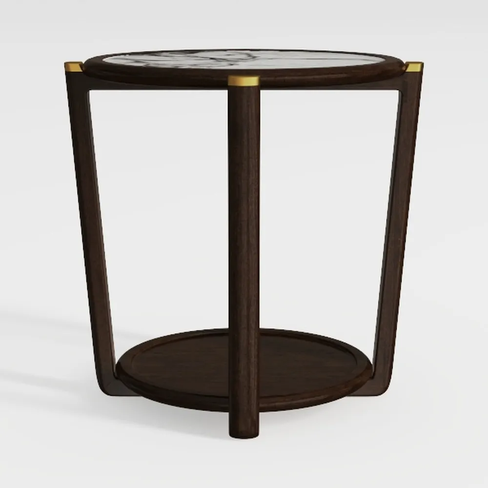 Leick Home 10109-CH Oval Small Coffee Table with S