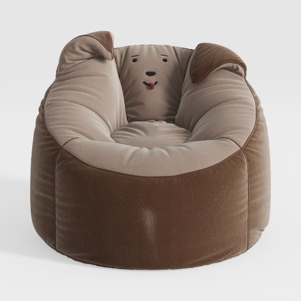 Modern Accent Chair, Teddy Fabric Upholstered Loun