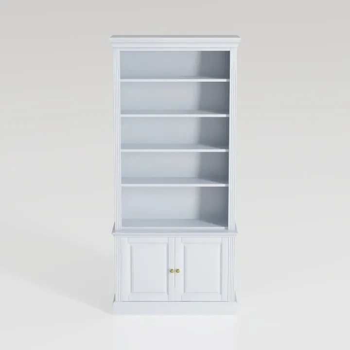 71.4" Tall Bookshelf with Drawers & Cabinet