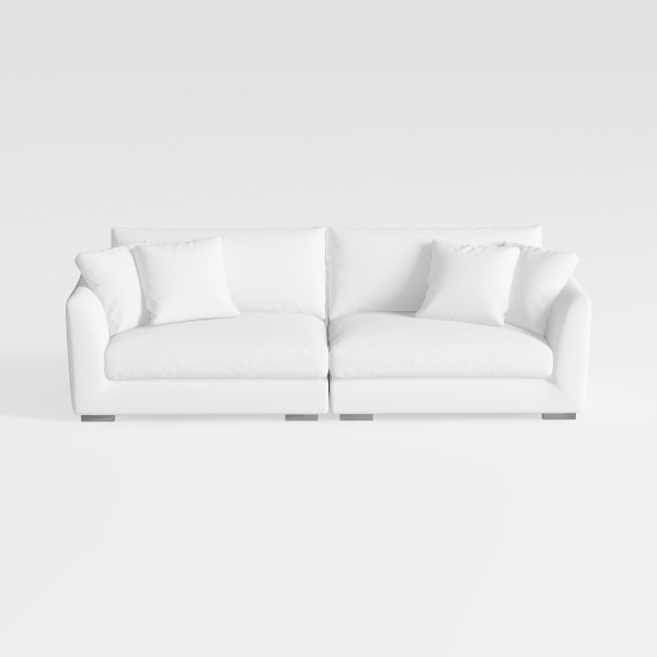 114 Inches Modular Sectional Sofa, Oversized Down