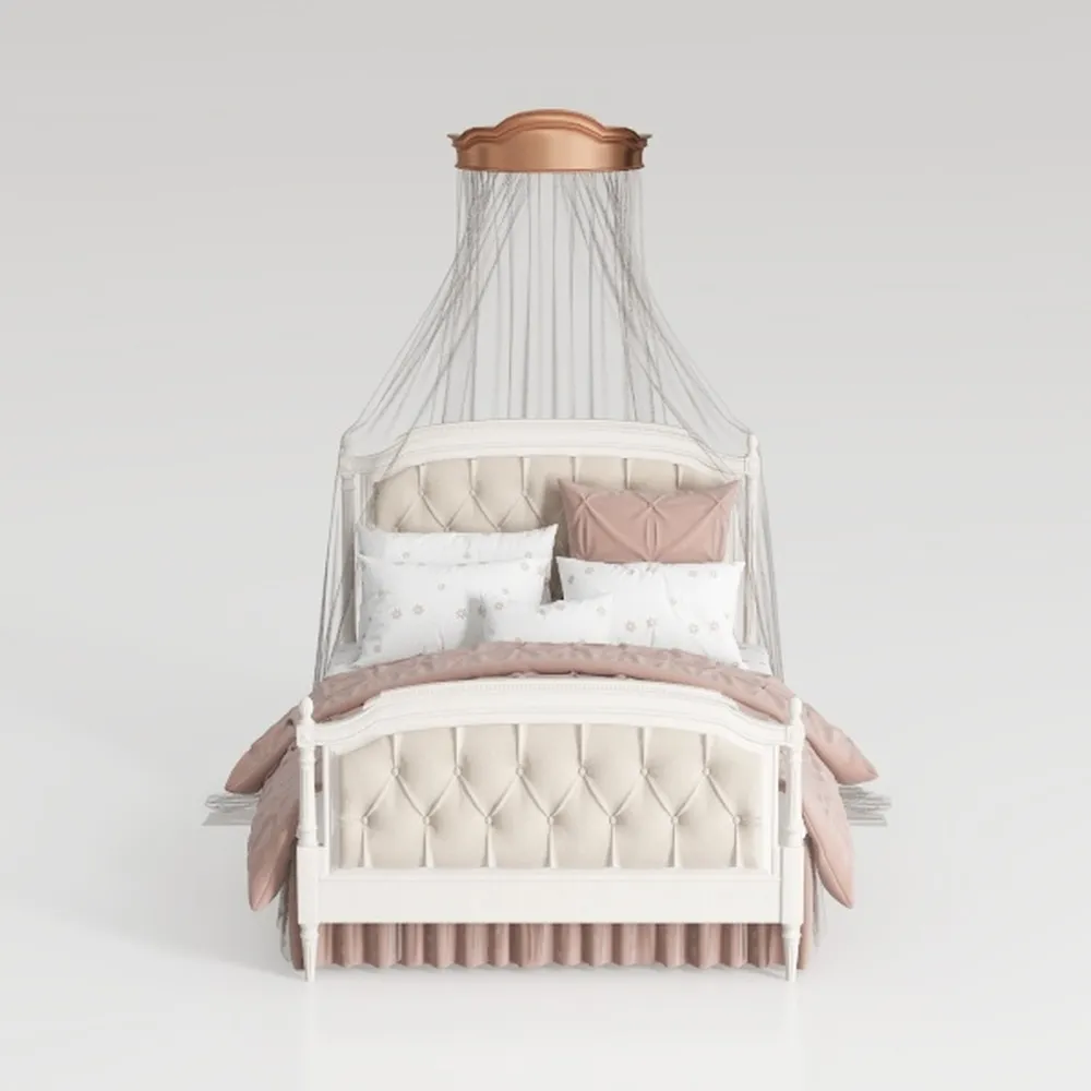 XD Designs Modern Queen Size Metal Canopy Platform