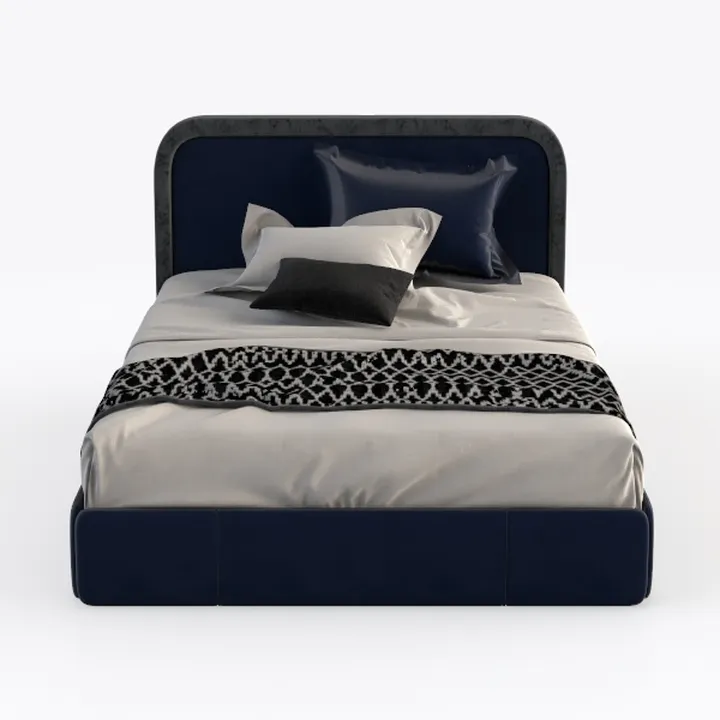 Delta Children Upholstered Twin Size Bed with Head