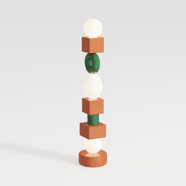 floor lamp-Olive Green