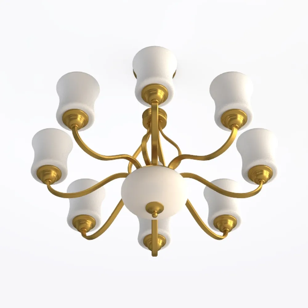 36 Inch Brass Wagon Wheel Chandelier with Knurled