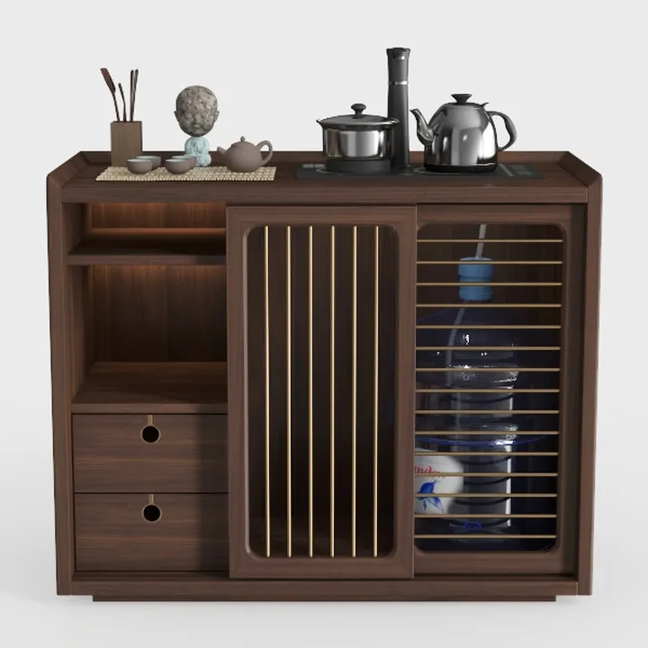 Sideboard Buffet Cabinet, Narrow Credenza Storage
