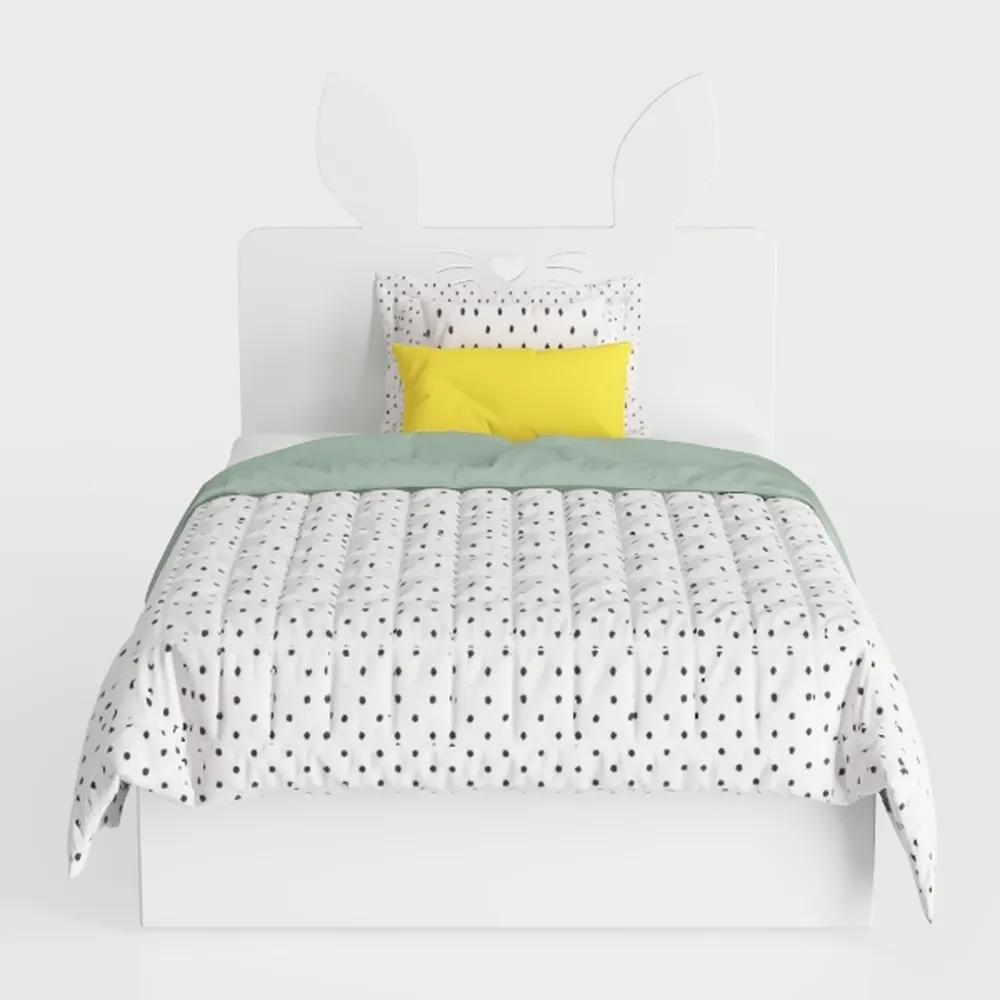 VECELO Twin Size Platform Bed Frame with Height