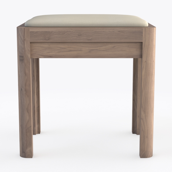 Creeke 25 in. Rustic Oak and Beige Backless Wood C