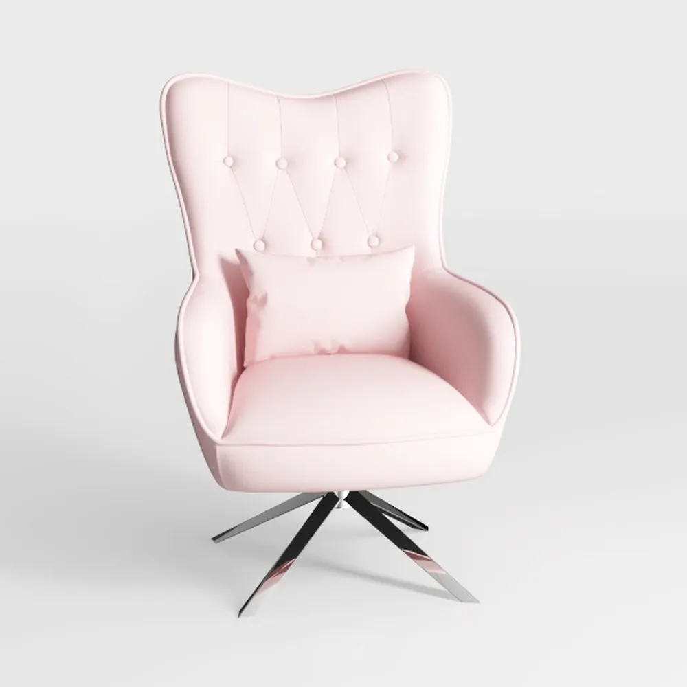 Welnow Lazy Chair with Ottoman, Modern Reading