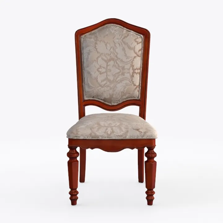 Caprock Brown Cherry and Tan Fabric Dining Chairs 
