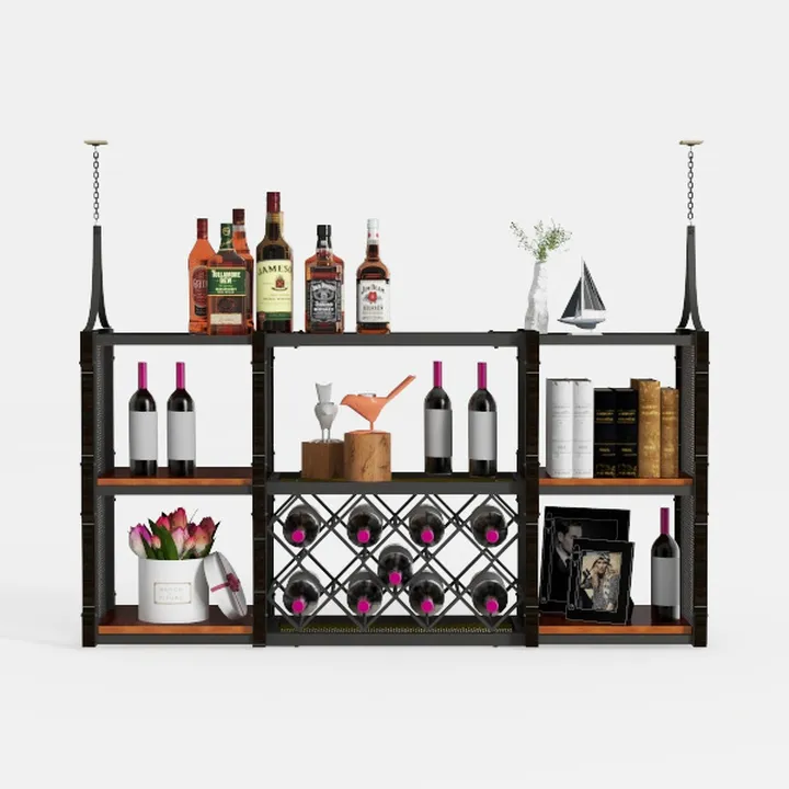 Industry Bar Cabinet, 55 Inches Kitchen Sideboard