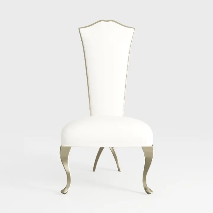 HomVent Leatherette Stainless Steel Dining Chairs