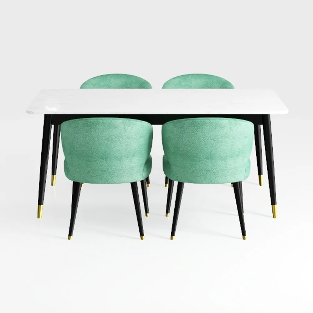 Upholstered Dining Chairs Set of 4, Modern Kitchen