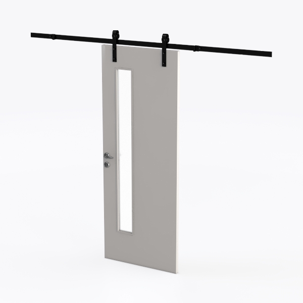 60x84 inch Sliding Barn Wood Door Slab with 10ft