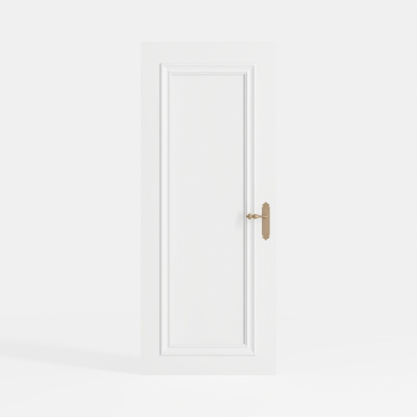 French Door, 28" x 80", 1-Lite Frosted Glass,