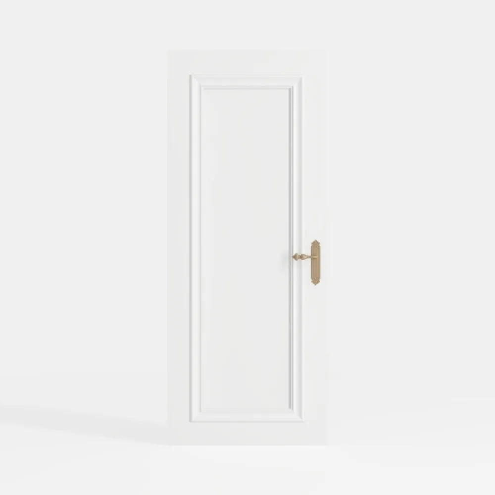 French Door, 28" x 80", 1-Lite Frosted Glass,