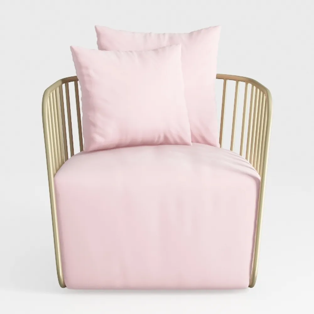 Giantex Modern Velvet Accent Chair - Mid-Century U