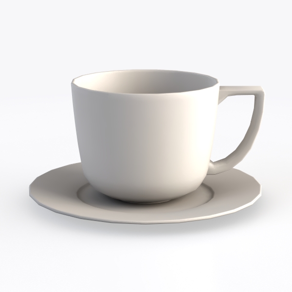 CHINESE PORCELAIN CUP & SAUCER White