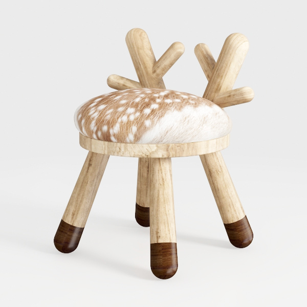 Natural Wood-stool (1)