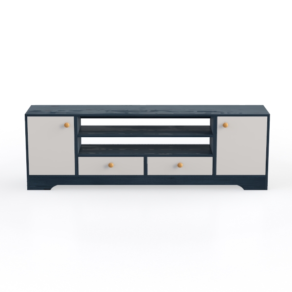 SUNCOZE TV Stand, Entertainment Center with LED