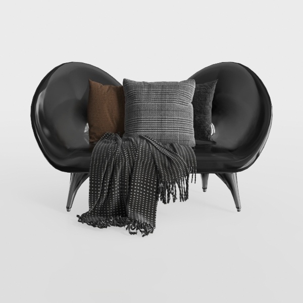 Poltrona lounge in morbido mohair beige orsacchiotto pigro poltrona caminetto Love Seat sedia da pavimento con nero 75 cm dimensioni accogliente ed elegante opzione di seduta per arredamento casa