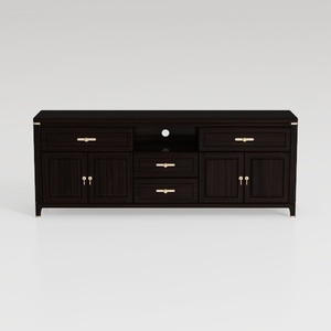 AIEGLE Black Kitchen Sideboard Buffet Cabinet with
