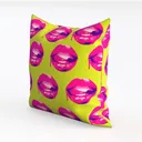 throw pillow-Pop Art Inspired Left 45 Degree View