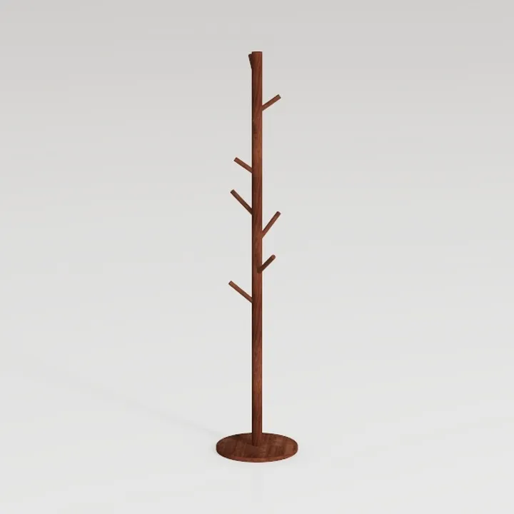 Coat Rack, Freestanding Wooden Coat Rack with 8