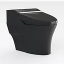 Square Smart Bidet Toilet Black Right 45 Degree View