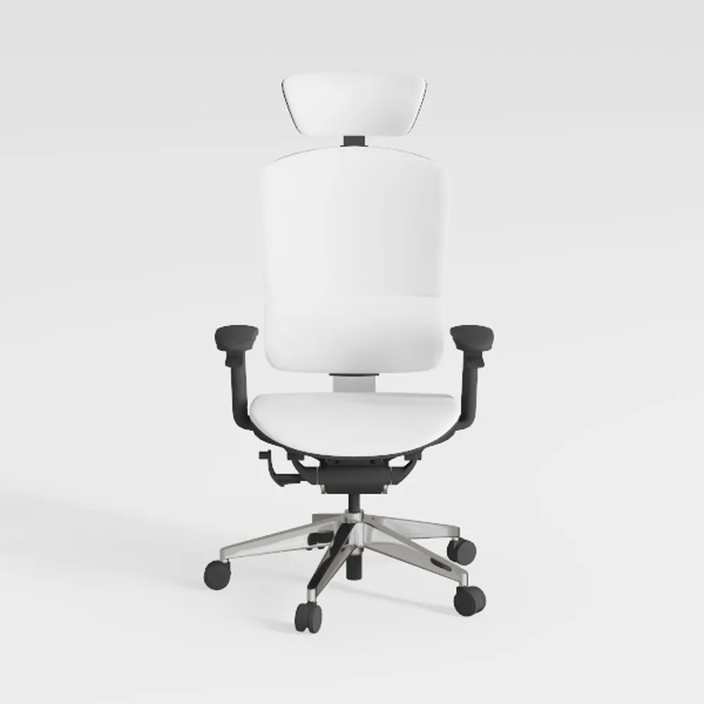 Renovation House Office Chair White Leather Boss C