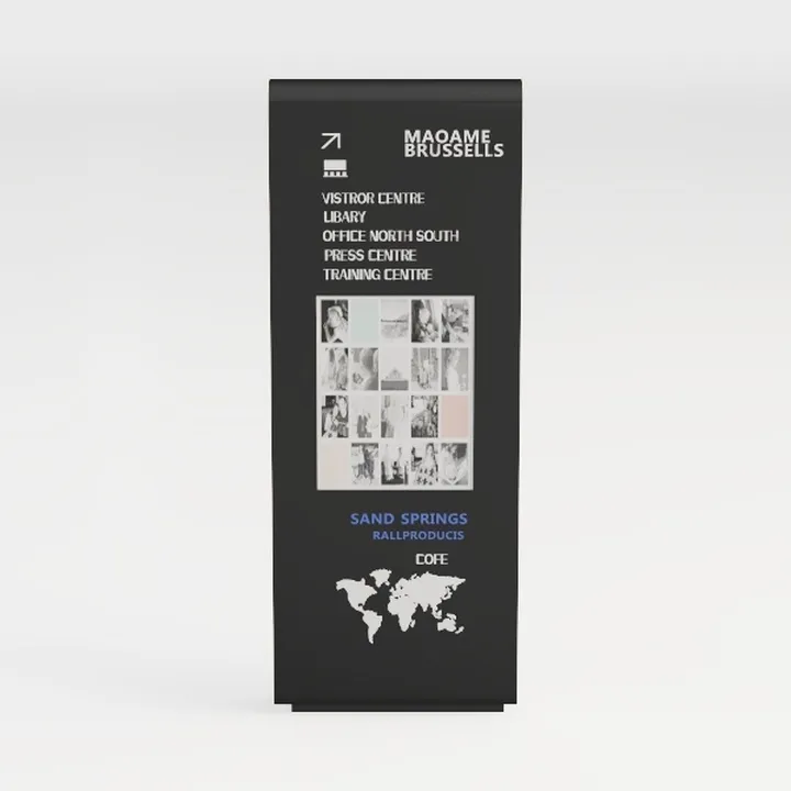 shopping mall guide sign-Theater